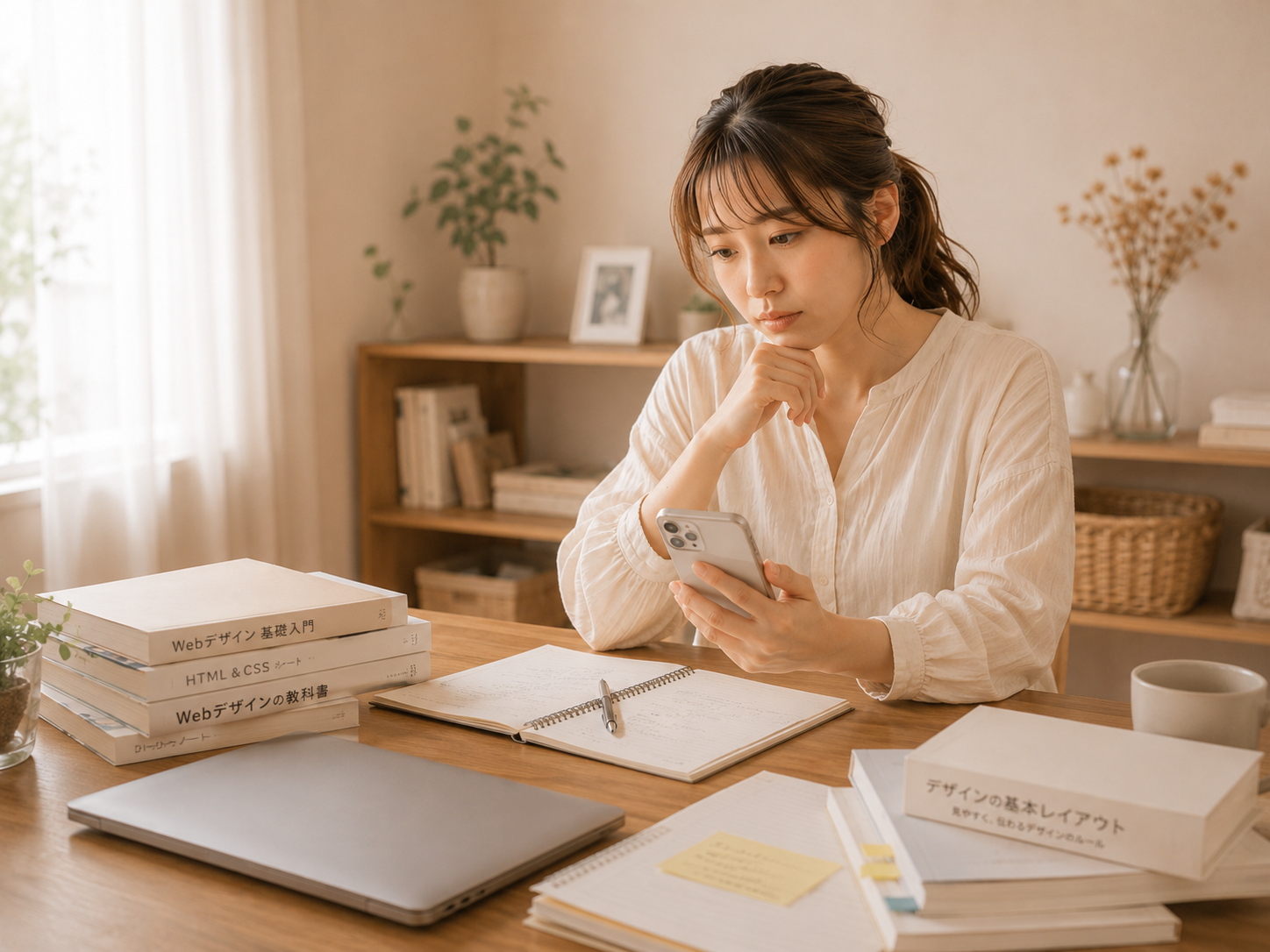 ノートパソコンで学習を始めるイメージ